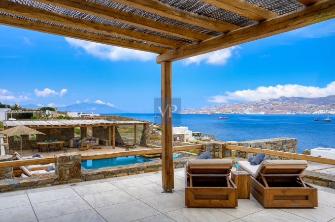 Luxury Villa Ostraco Aegean Sea views, 7 bedrooms in Mykonos