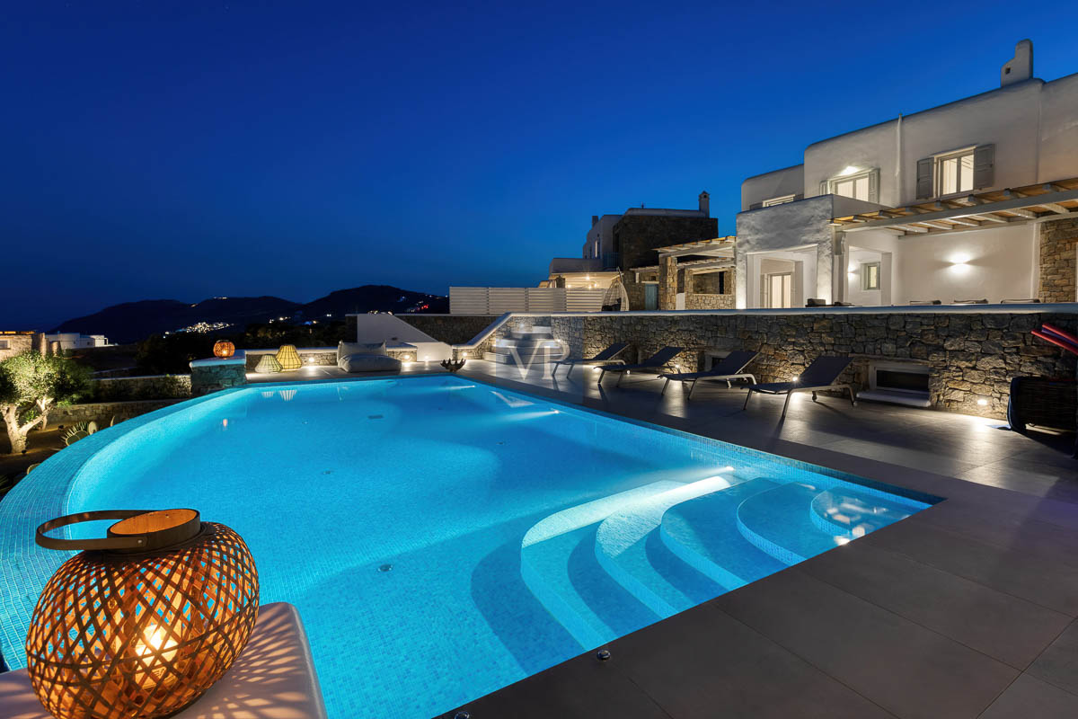 Modern Villa Tranquillo near beaches of Kalafati and Kalo Livadi, 6 bedrooms in Mykonos