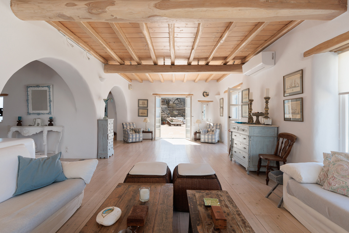 Luxury Villa Sea Salt mountain and panoramic sea view, 5 bedrooms in Tourlos - Mykonos