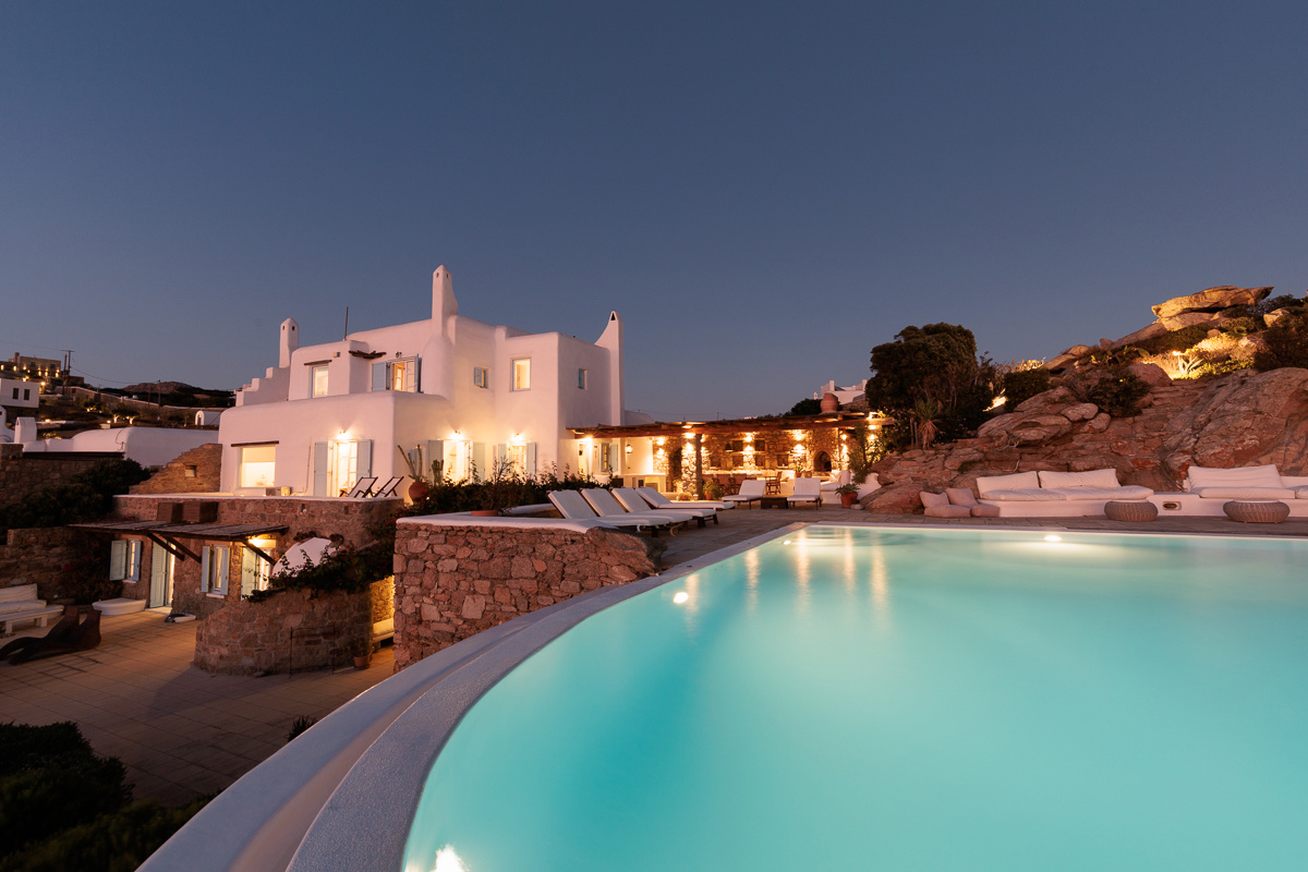 Luxury Villa Sea Salt mountain and panoramic sea view, 5 bedrooms in Tourlos - Mykonos