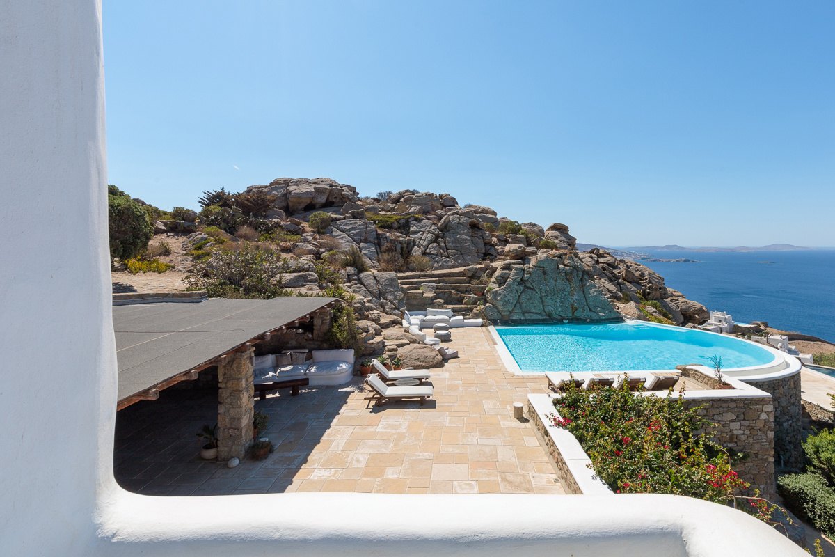 Luxury Villa Sea Salt mountain and panoramic sea view, 5 bedrooms in Tourlos - Mykonos