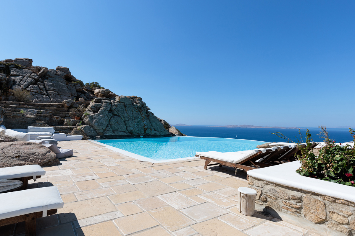 Luxury Villa Sea Salt mountain and panoramic sea view, 5 bedrooms in Tourlos - Mykonos